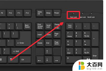 电脑数字键用不了应该按哪个键恢复win7 win7数字键盘无法输入怎么办