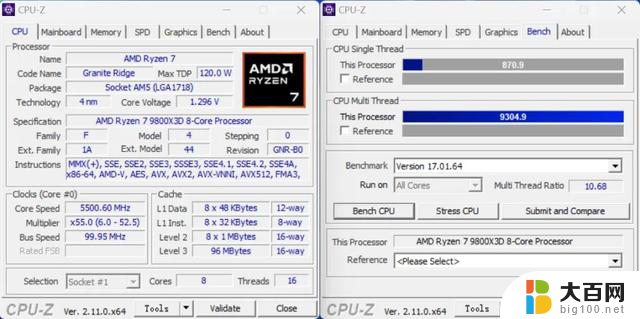 游戏性能无人能敌！AMD锐龙7 9800X3D处理器首发测试真实评测