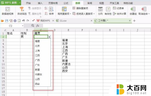 wps表格选项怎么添加 WPS表格如何增加下拉框选项