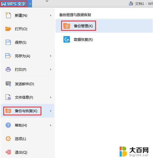 wps备份选项在哪 wps备份选项在哪里设置