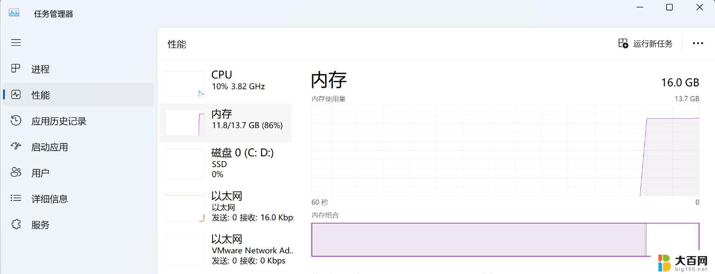 win11系统内存占用大 windows11内存占用高如何优化