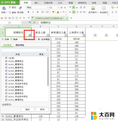 wps office怎么筛选 WPS表格如何设置筛选条件