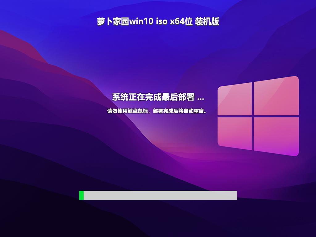 萝卜家园win10 iso x64位 装机版