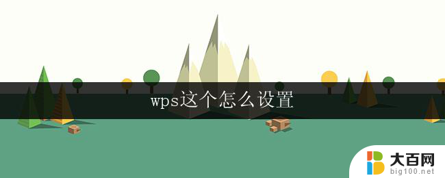 wps这个怎么设置 wps怎么设置字体大小